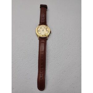 Rare 1995 Guess Watch/Leather Band/ Raised Numbers Water Resistant/ Not Tested